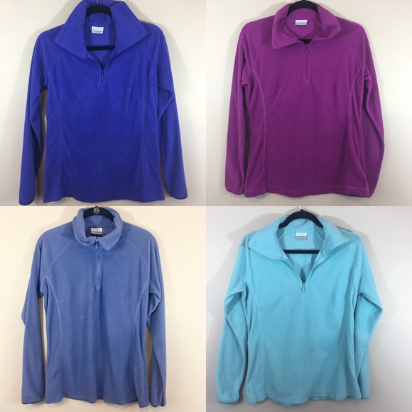 Columbia Sweaters - BUNDLE OF 4! Colombia Fleece Half Zip Pullover